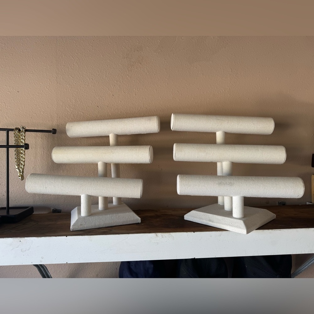 White Jewelry Display Stands